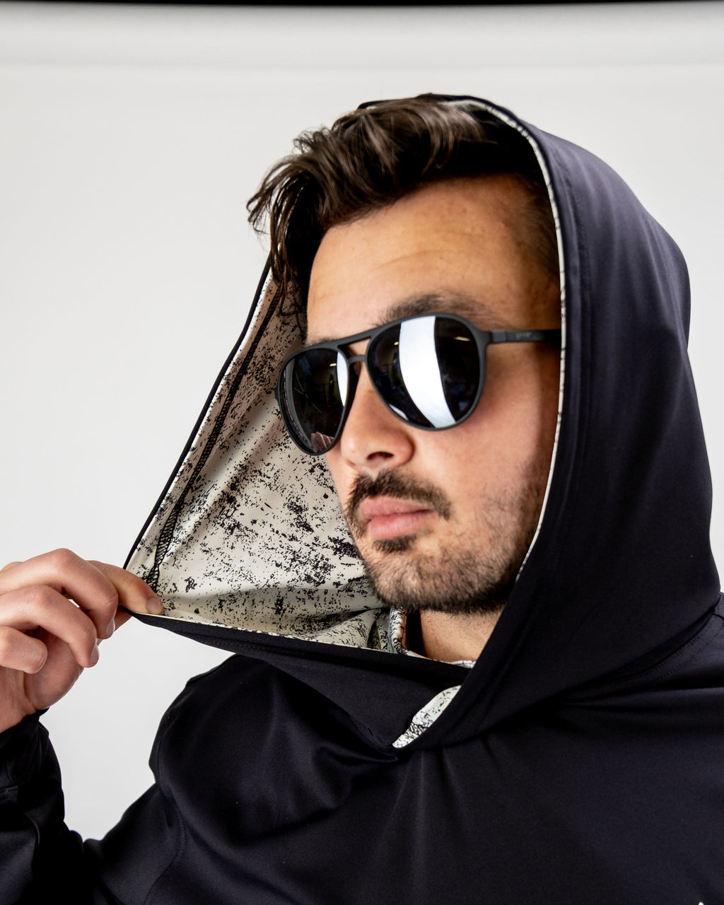 Performance Golf Hoodie - White Noise