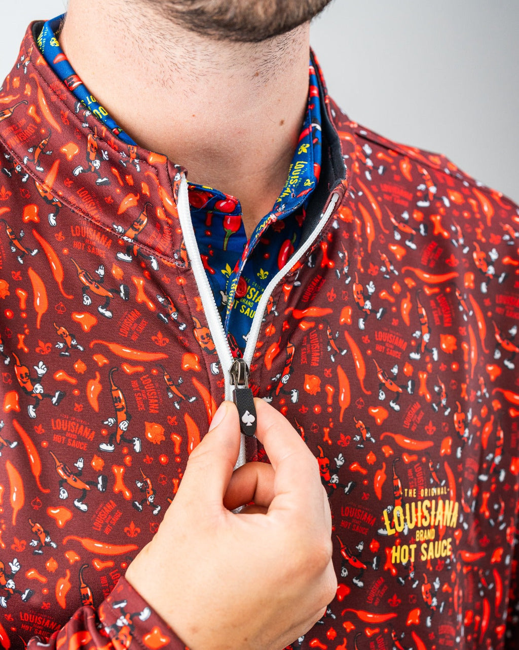 Louisiana Hot Sauce - Dancing Peppers Performance Pullover
