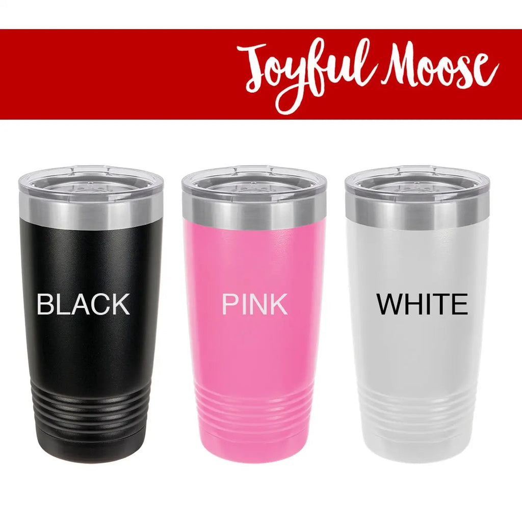 Insulated Powder Coated Tumbler - Personalized Stainless Steel Travel Mug with Double Wall Insulation